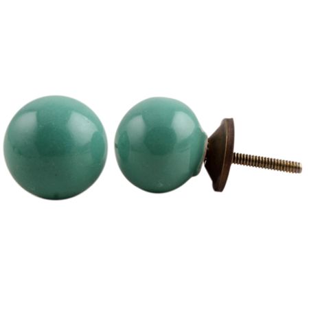 Sea Green Small Ceramic Drawer Knob